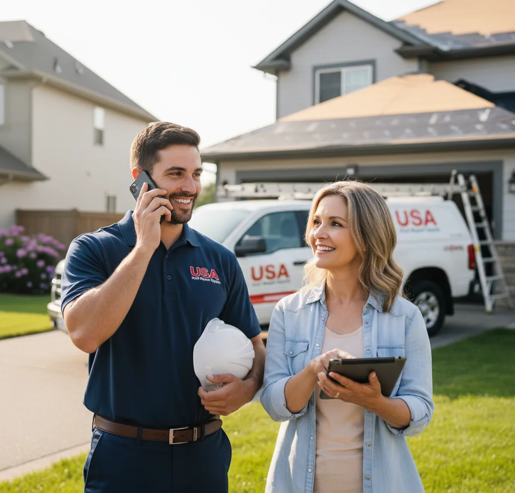 USA Roof Repair Experts customer support in Lambert
